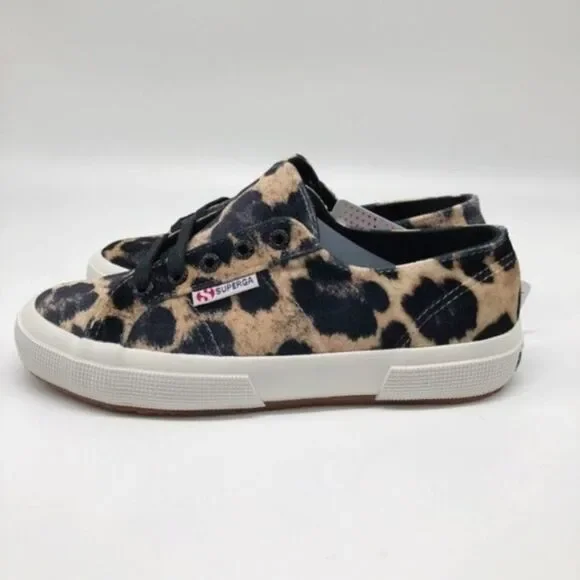 SUPERGA 2750 Leopard Velvet Sneakers  - Picture 5 of 8